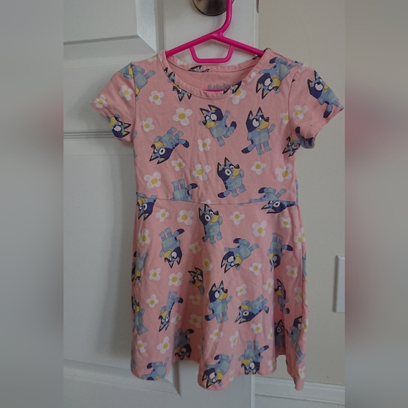 Bluey | Dresses | Bluey Toddler Girl Print Skater Dress Sizes 4t | Poshmark